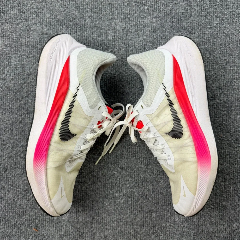 Nike Air Zoom Winflo 8 Womens Running Shoes White Pink Crimson CW3421-100 Size 8